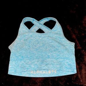 Blue Alphalete Revival sports bra